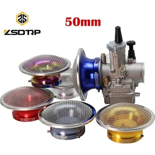 ZSDTRP 50mm Motorcycle Air Filter Wind Horn Cup Universal Compatible for PWK21/24/26/28/30mm PE28/30mm Carburetor