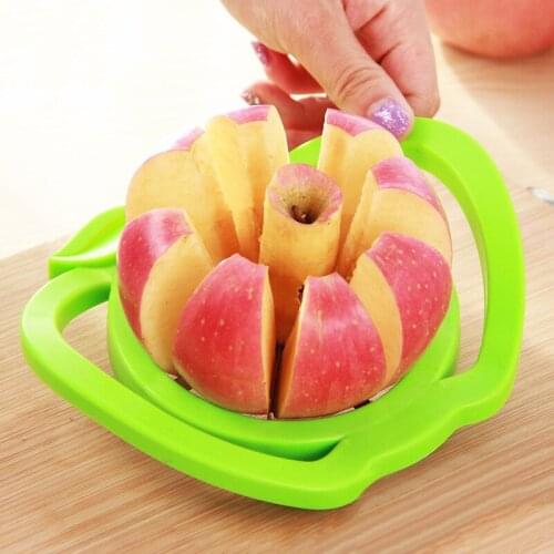 1PC New Kitchen Assist Apple Slicer Cutter Pear Fruit Divider Tool Comfort Handle for Kitchen Apple Peeler Kitchen Supplies