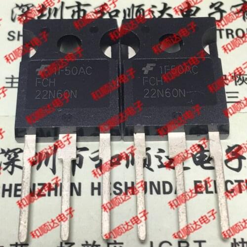 10pcs/lot FCH22N60N New stock TO-247 600V 22A