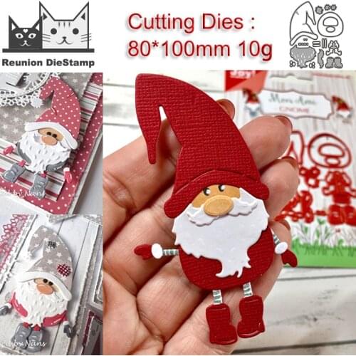 Reunion Christmas Santa Claus Metal Cutting Dies Stencils for DIY Scrapbooking Photo Album Decorative Embossing DIY Paper Cards