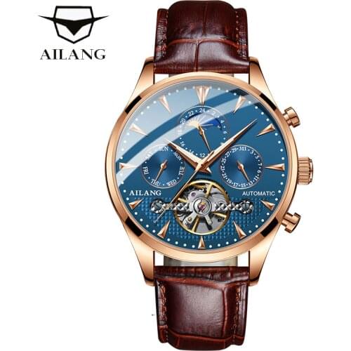 Mens Automatic Mechanical Watches Waterproof Watch Men Luxury Brand Leather Male Sport Tourbillon Wristwatch Relogio Masculino