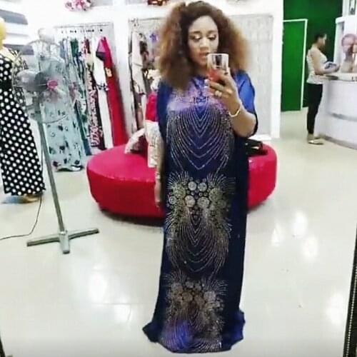 Maxi Dresses 2021 Africa Clothing African Dresses For Women Muslim Long Dress High Quality Length Fashion African Dress For Lady