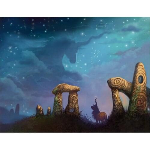 Full Round Diamond Embroidery Desert Camels Starry Sky 5D Diamond Painting Christmas Decorations Home Diamond Mosaic Sale