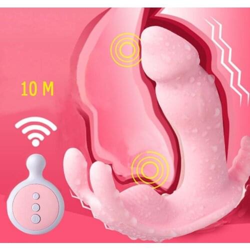 Remote Command Wires Suitable Strap Vibrator Point G Dildo Vibrator Clit Vibration Pantyhose And Boxer Sex Toys For Women U33