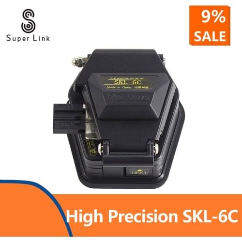 SKL-6C Fiber cleaver cable cutting knife FTTX FTTH fiber optic tools cutter High Precision Fiber Cleavers 16 surface blade