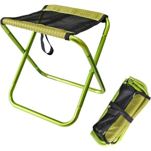 Alloy Folding Small Stool Bench Stool Portable Outdoor Ultra Light Subway Train Travel Picnic Camping Detachable Fishing Chair
