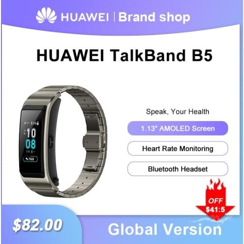 Huawei Talkband B5 Smart Wristbands Bluetooth headset fitness Smart band bracelet Huawei TalkBand B5 smart watch fitness tracker