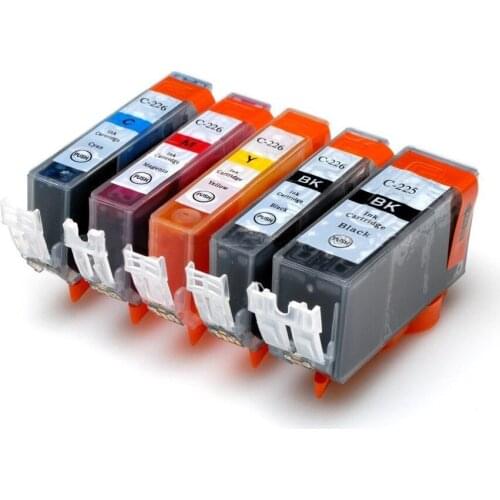 Compatible 225XL 226XL PGI-225 CLI-226 Ink Cartridges For Canon PIXMA MG6120 MG6220 MG8120B MG8220 MX882 iP4820 iP4920 Printer