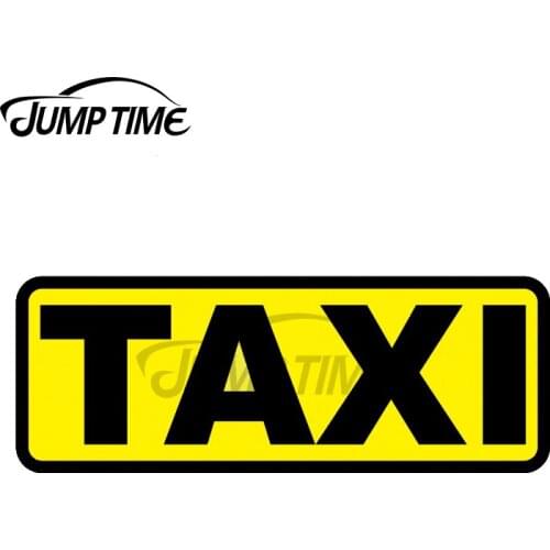 Jump Time 13 x 3.8cm Motorcycle Sticker Decals Car Styling Reflective Type Car Stickers TAXI Stickers Car Bumper Accessories