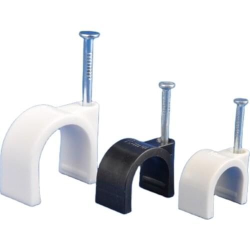 High Quality Plastic Round U type cable clips