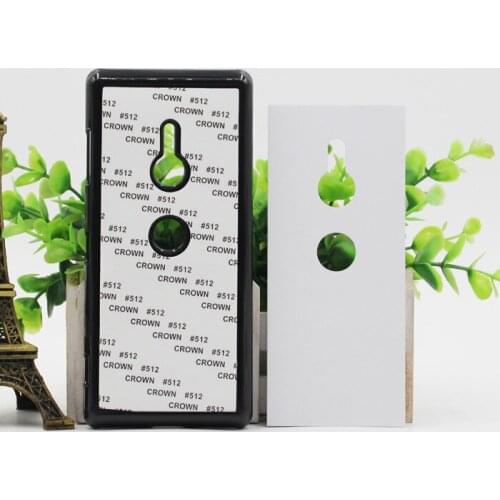 Wtsfwf DIY 2D Sublimation hard PC Blank Case for Sony XZ3 with Aluminum Inserts 10pcs/lot