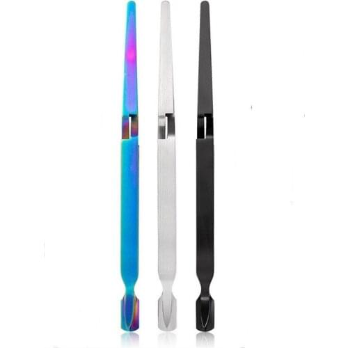 1PC Black Nail Shaping Tweezers Nail Clip Manicure Curve Nipper Nail Tools Acrylic UV Gel Curve Fixed Pinch FY501