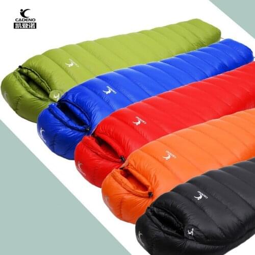 1800g white duck down Mummy ultra light down sleeping bag outdoor white down sleeping bag lunch break camping thermal retail