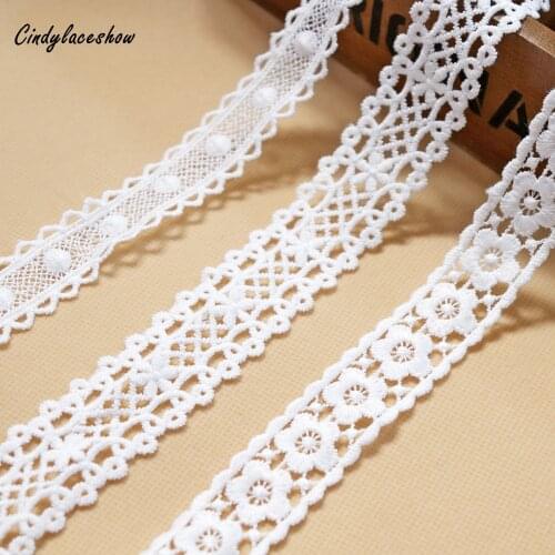 5yards Floral High quality DIY Pendant handmade clothing accessories Water Soluble embroidery lace, trims trimmings Dress Edge