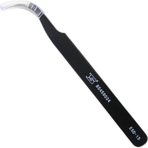 Free Shipping BOSI ESD Anti-static Magnetic Stainless Steel Tweezer