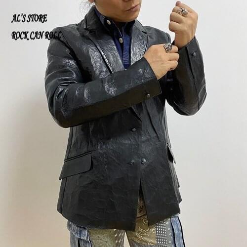 CDBJ1 Read Description! Asian Slim Size Super Quality Genuine Cow Skin Jacket Mens Cowhide Casual British Stylish Leather Blazer