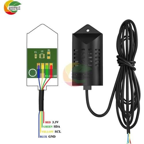 SHT20 Digital Temperature Humidity Sensor Module 1M Extension Cable 0-100%RH -40 -125℃ Replacement DHT11 DHT22 AM2320