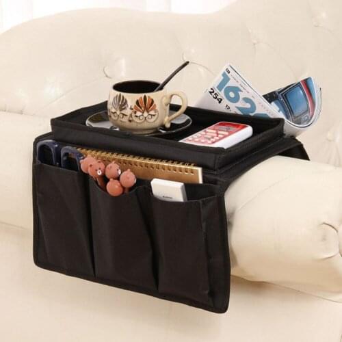 Sofa Armrest Organizer Couch Armchair Hanging Storage Bag For Remote Control Convenient Clean And Tidy Durable Fabric