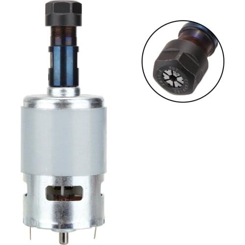 1Pcs 775 DC Motor 12-36V with ER11 Spindle Replacement Part For CNC Router Machine DC Motor CNC Engraving Machine 45mm