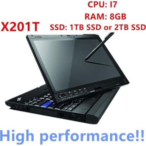 Hot sell X201T i7 cpu 8GB RAM for l.enovo X201T Laptop with 1TB SSD can work for diagnostic alldata software/ mb star c4 c5 c6