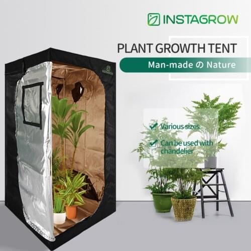 INSTAGROW Ultra Premium 1680D Canvas 80X80X160cm black Indoor Grow Tent, Grow Room Plant Growing ,Garden Greenhouses