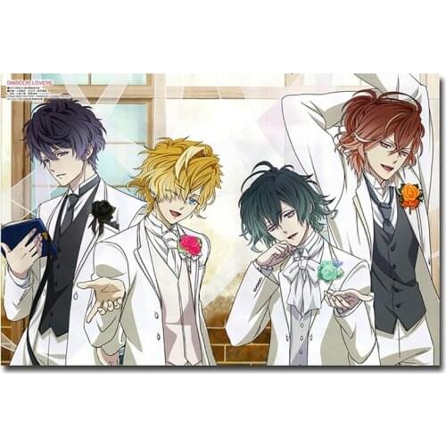 Canvas Painting Wall Art With Fram Diabolik Lovers Painting Anime Poster Nordic Prints Poster Modular Kid Bedroom Living Room