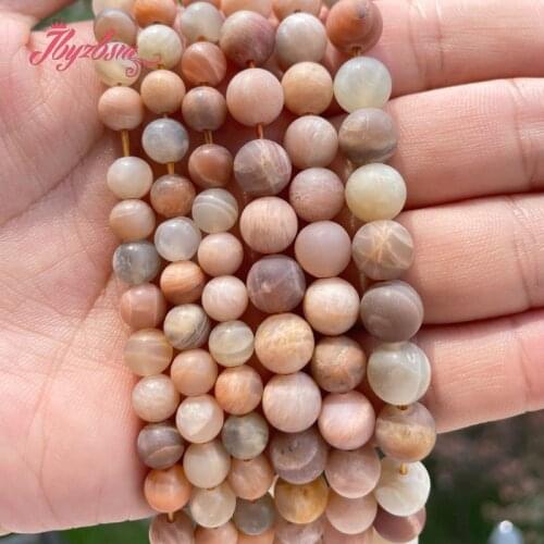 Natural Sunstone frost Round multicolor Stone Beads Loose 6/8mm For DIY Necklace Bracelet Jewelry Making 15" Free Shipping