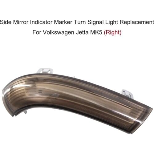 Left/Right Side Mirror Indicator Marker Turn Signal Light Replacement For Volkswagen Jetta MK5 Gray Car Accessories