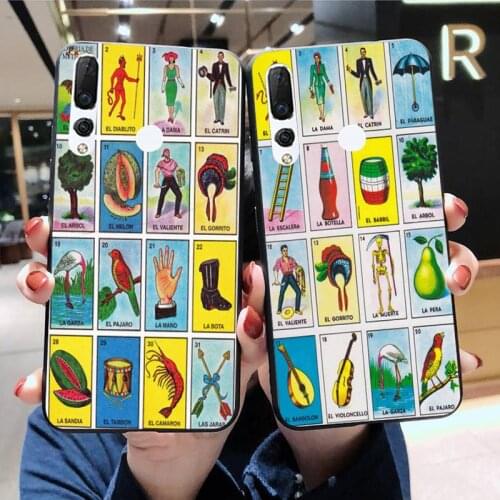 Mexican Bingo Loteria Phone Case Huawei Y6P Y8S Y8P Y5II Y5 Y6 2019 P Smart Prime Pro