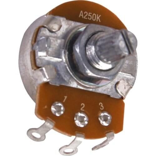 Audio Taper Potentiometer Mini 250K Volume Guitar Pot Supplies
