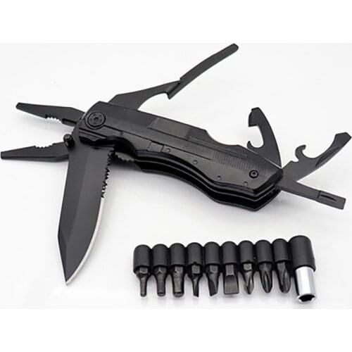 Homir Multi Tool Folding Knife Multi-functional EDC Gear Pliers Folding Knife Camping Bottle Opener Car Portable Knife Pliers