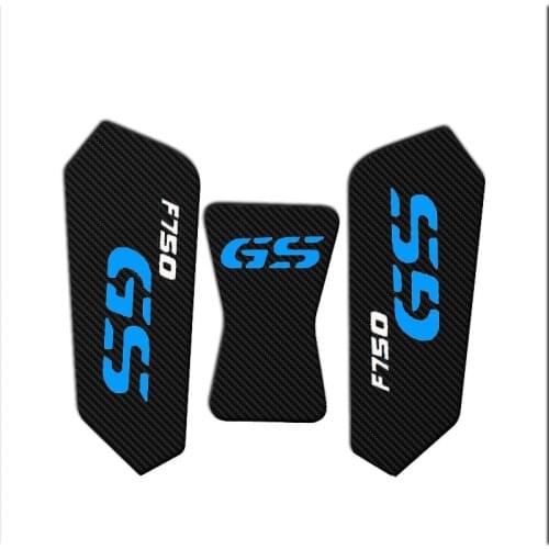 Motorcycle Antiskid Protector Tank Pad Sticker Gas Cover Knee Brace Traction Side For BMW F750GS F750 GS 2018 2019