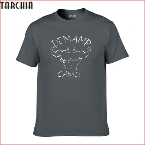 TARCHIA Mens T-Shirt DEMAMP Men Designer Clothes Short Sleeve 100% Cotton TShirts Male Casual T-Shirts O Neck Slim Fit Tees Top