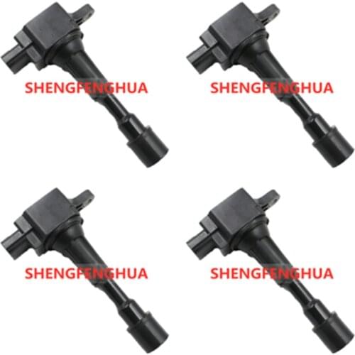 Set of 4 Ignition Coils ZJ20-18-100 ZJ2018100 ZJ2018100A AIC-4051 For Mazada 2 3