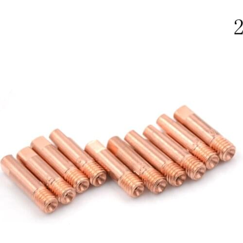 10Pcs/Pack Conductive Nozzle 1.0mm 1.2mm MB-15AK MIG/MAG Welding Weld Torch Contact Tips Holder Gas Nozzle Part Tool Set