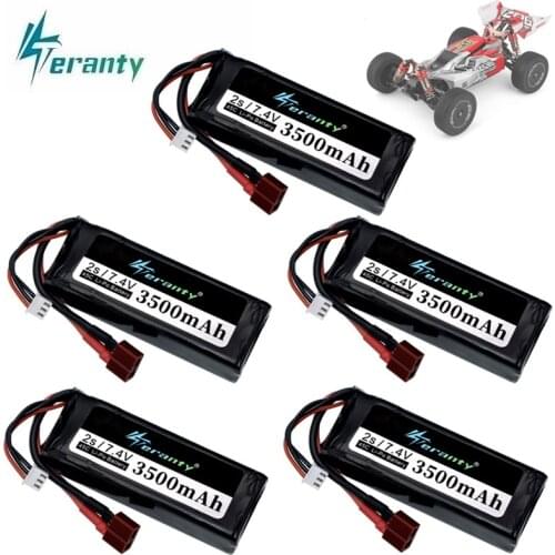 Upgraded 2s 7.4 V 3500mAh Wltoys 144001 car Lipo battery for Wltoys 1/14 144001 RC car boat upgraded Lipo battery 1-5PCS