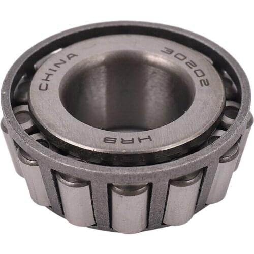 Single Row 15mm x 35mm x 12mm Tapered Roller Bearing 30202 Silver Tone