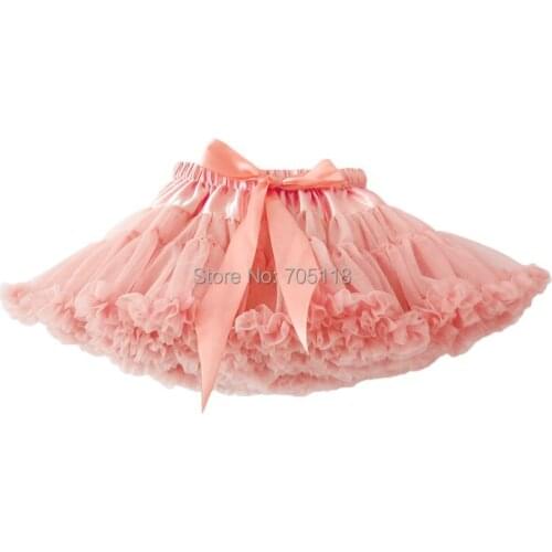 Wholesale 2019 Girls 9 Colors Baby Girl Fluffy Pettiskirt Girls Tutu Skirt Kids Petticoat Children Princess Party Skirts