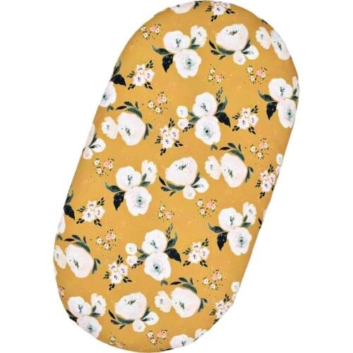 Fitted Cotton Crib Sheet With Removable Washable Cover For Toddler Print Cradle Bed Sheet Suitable For Multi-size Baby Sheets