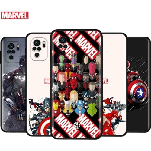Marvel Avengers superheroes For Xiaomi Redmi Note 10S 10 9 9S 9T 8T 8 7 6 5 Pro Max 5A 4X 4 5G Soft Silicone Phone Case