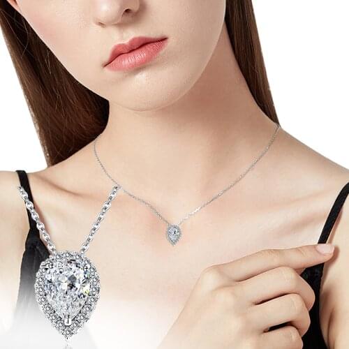 Water Drop Shaped Full Diamond Love Shaped Earing Fashion Hollow Carving Diamond Earings Party Water Drop Studs Ear For Girl