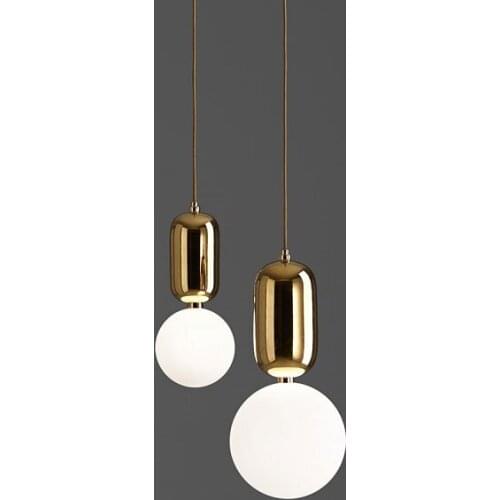 Nordic crystal lighting for boys room copper christmas balls living room decoration lampes suspendues avizeler