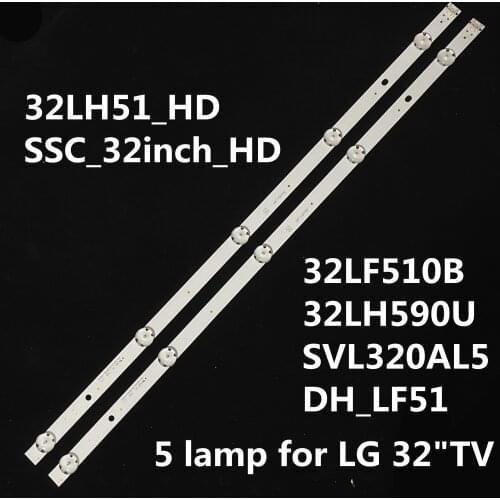 LED Backlight strip 5 lamp for LG 32"TV Innotek direct 15.5Y 32Inch 32LF510B 32LH590U SVL320AL5 DH_LF51 32LH51_HD SSC_32inch_HD