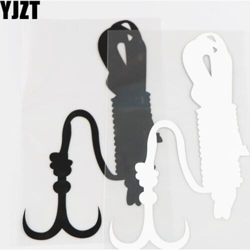 YJZT 15.9CM×9.0CM Fashion Car Sticker Hook Creative Decorative Pattern Personalized Vinyl Decal 1C-0044