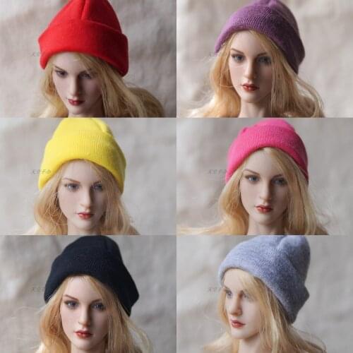 1/6 Female/Male Hats Colorful Knitted Hat Ski Cap Clothing Accessories for 12" Action Figure Body