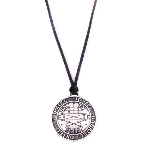 Viking Style Necklace Solomon And ZODIAC Pattern With Strange Rune Magick Taliman Trinker Amulet Dropshipping