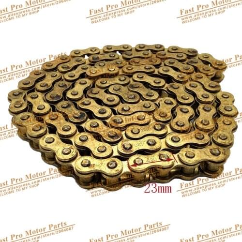 Gold 420 Chain 104 Links For Chinese 110cc 125cc Engine Pit Dirt Motor Trail Bike ATV Quad 4 Wheeler Motorcycle