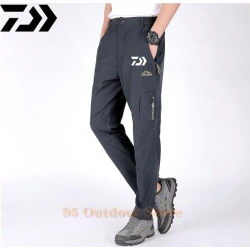 20201 Daiwa Outdoor Quick Dry Hiking Pants Men Summer Mountain Climbing Fishing Trousers Army Trekking Sport Waterproof Pants