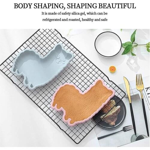 3D Cute Rabbit Dinosaur Alpaca Making Tool Non-Stick Silicone Mold Chocolate Molds Cake Molds For Baking JS22