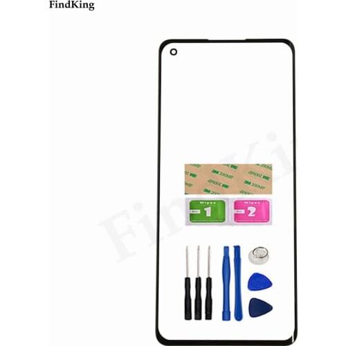 6.55" New Front Outer Glass For Oppo Reno 5 Pro + Front Glass For Oppo Reno 6 Pro + LCD Outer Panel Top Lens Cover
